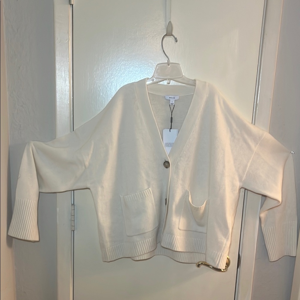 Cream Cardigan with Pockets